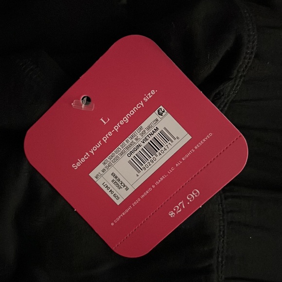 Isabel Maternity by Ingrid & Isabel™ Mid-Rise Drapey Maternity Jogger Pants - Picture 3 of 4